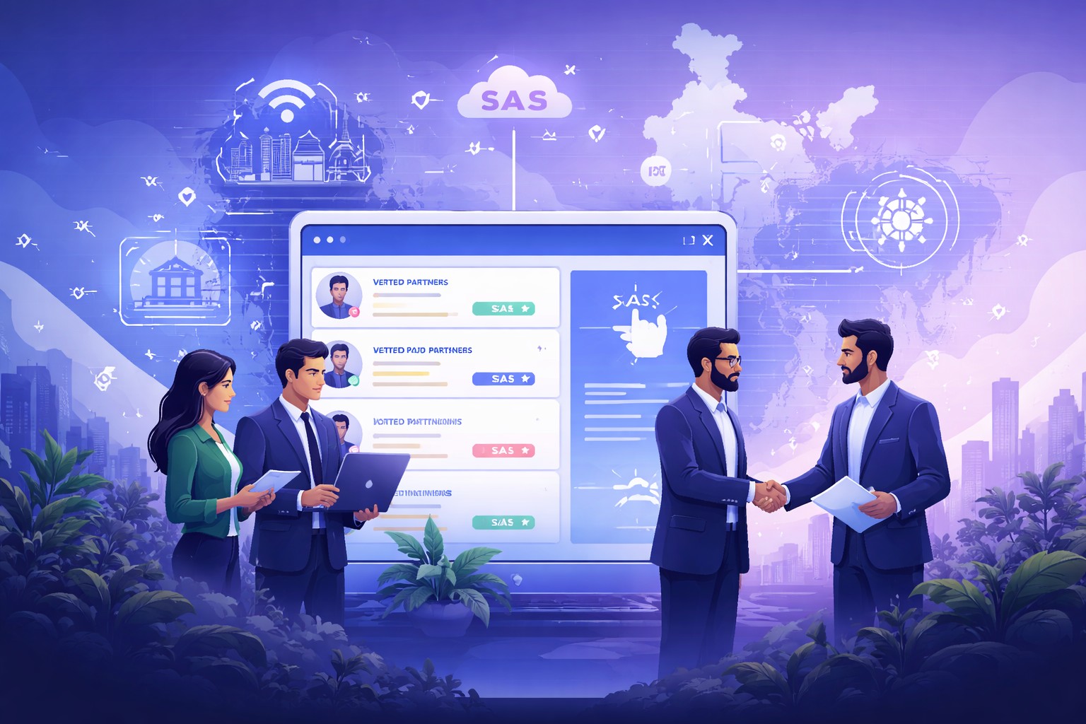 Market entry workflow illustration